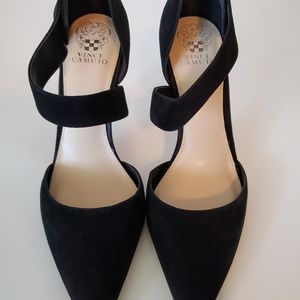 Vince Camuto Black Suede  Shoes
